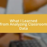 What I Learned from Analyzing Classroom Data